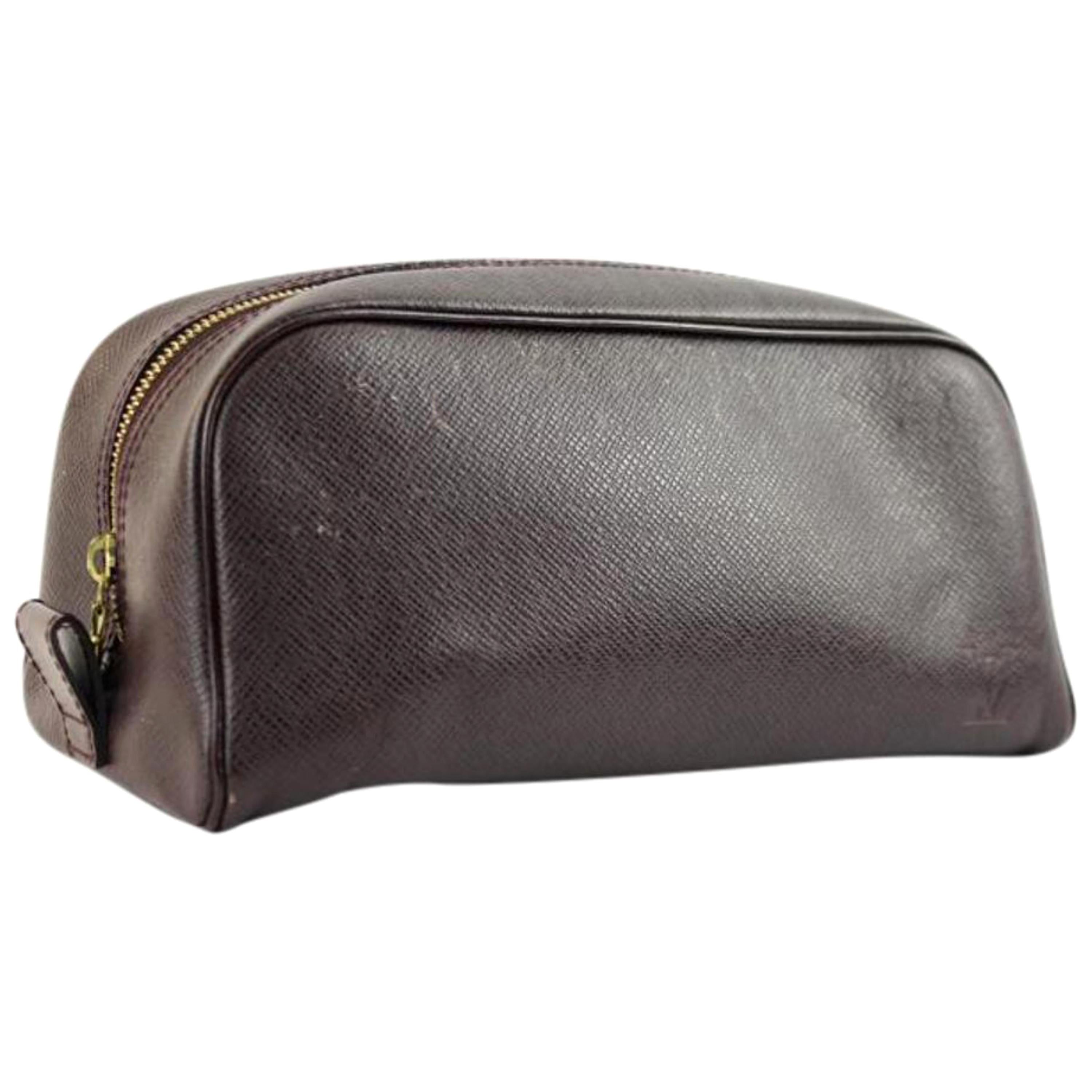 Louis Vuitton Brown Pouch 118lva1025 Cosmetic Bag For Sale