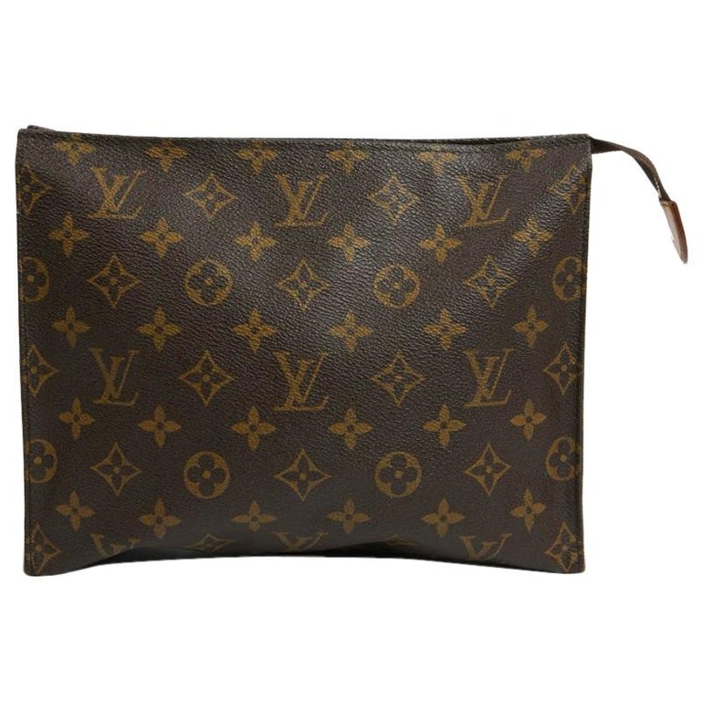 LOUIS VUITTON Brown Pouch For Sale