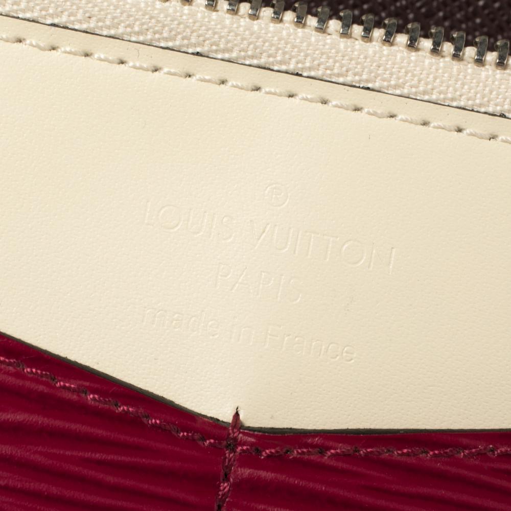 Women's Louis Vuitton Brown/Red Epi Leather Flore Wallet