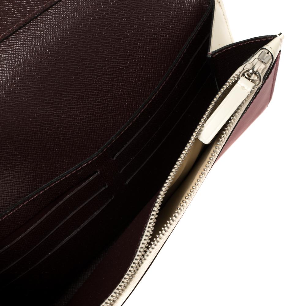 Louis Vuitton Brown/Red Epi Leather Flore Wallet 1