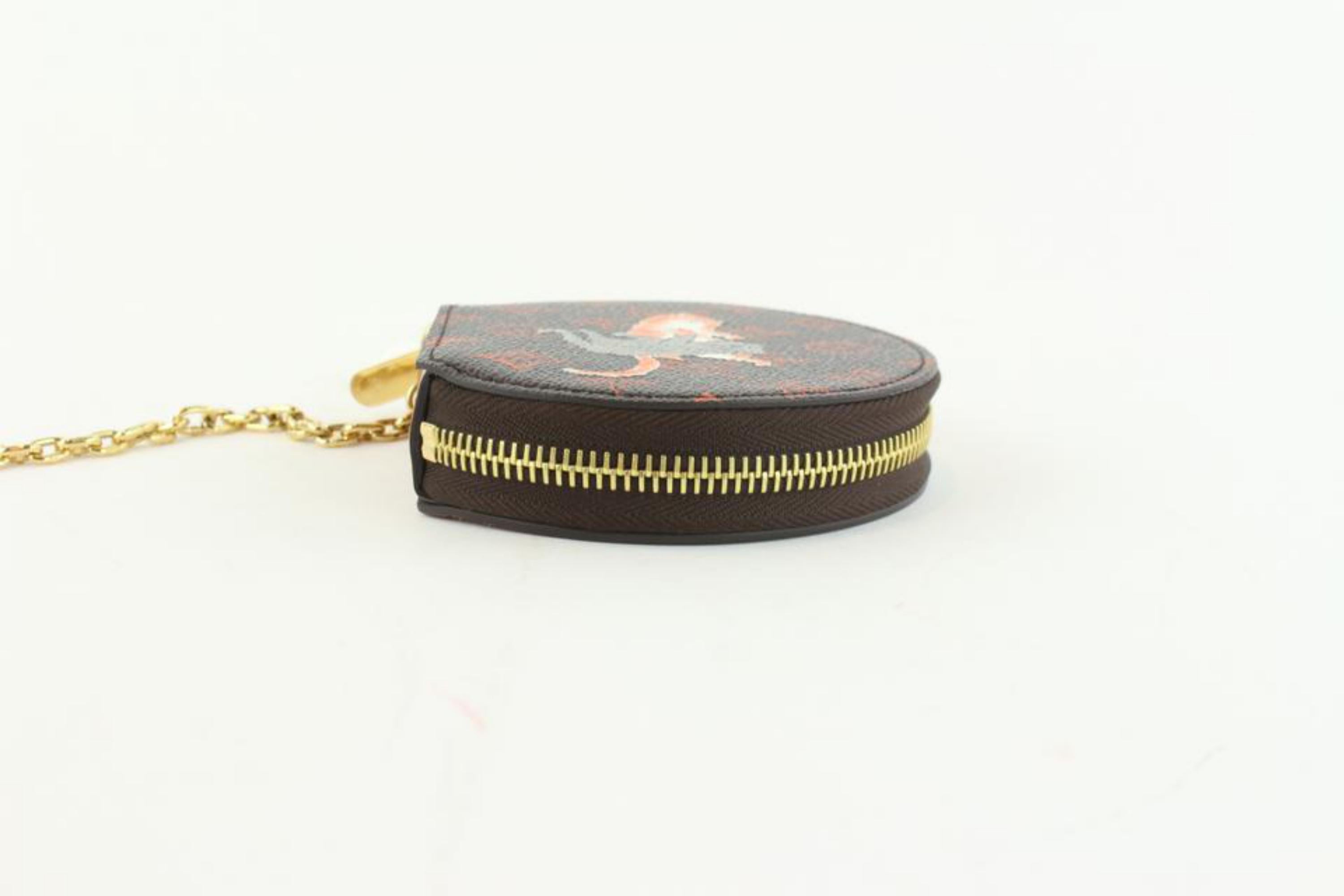 Louis Vuitton Brown (Runway)  Coddington Catogram Micro Boite 7lz1102 Wallet For Sale 4