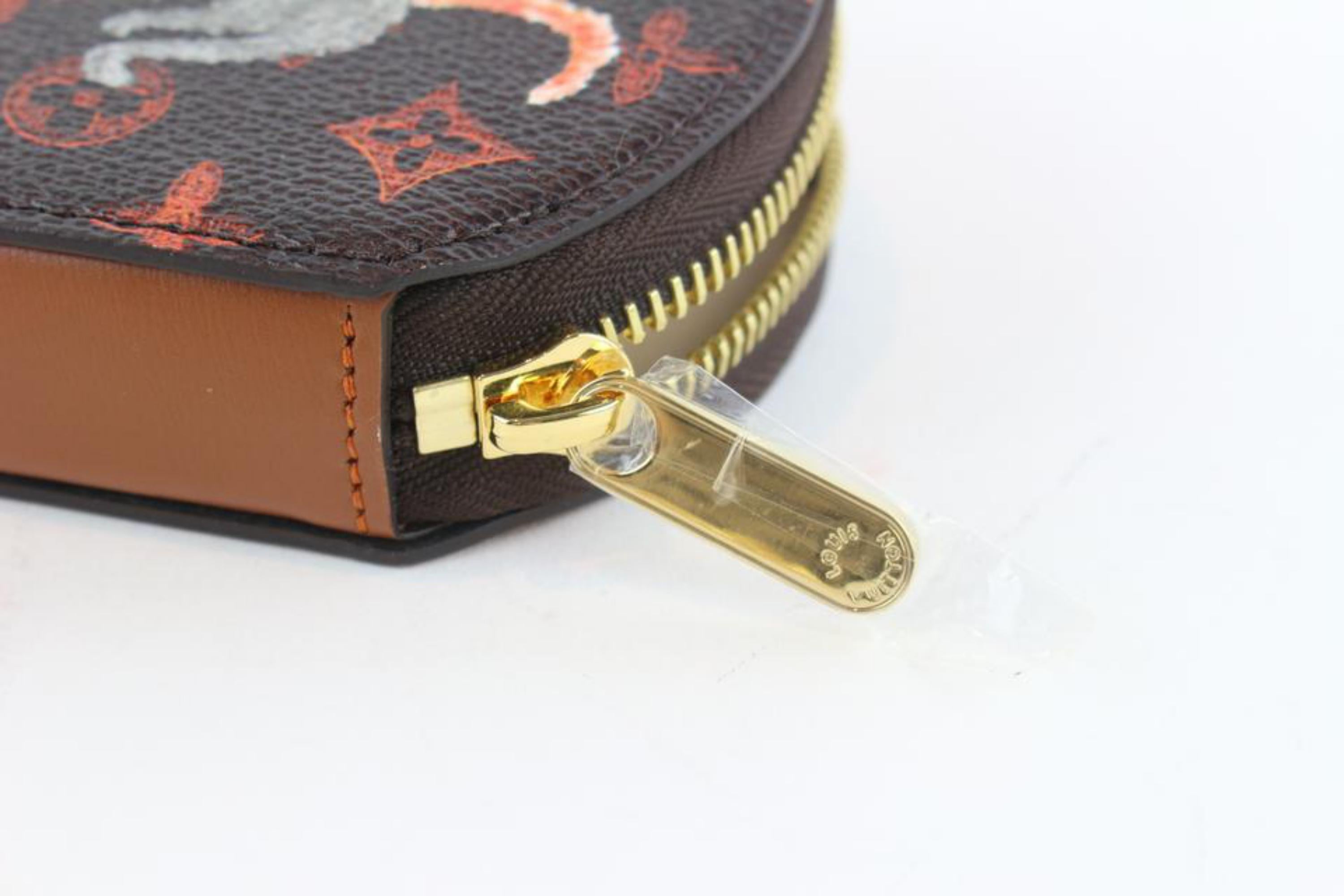 Women's Louis Vuitton Brown (Runway)  Coddington Catogram Micro Boite 7lz1102 Wallet For Sale