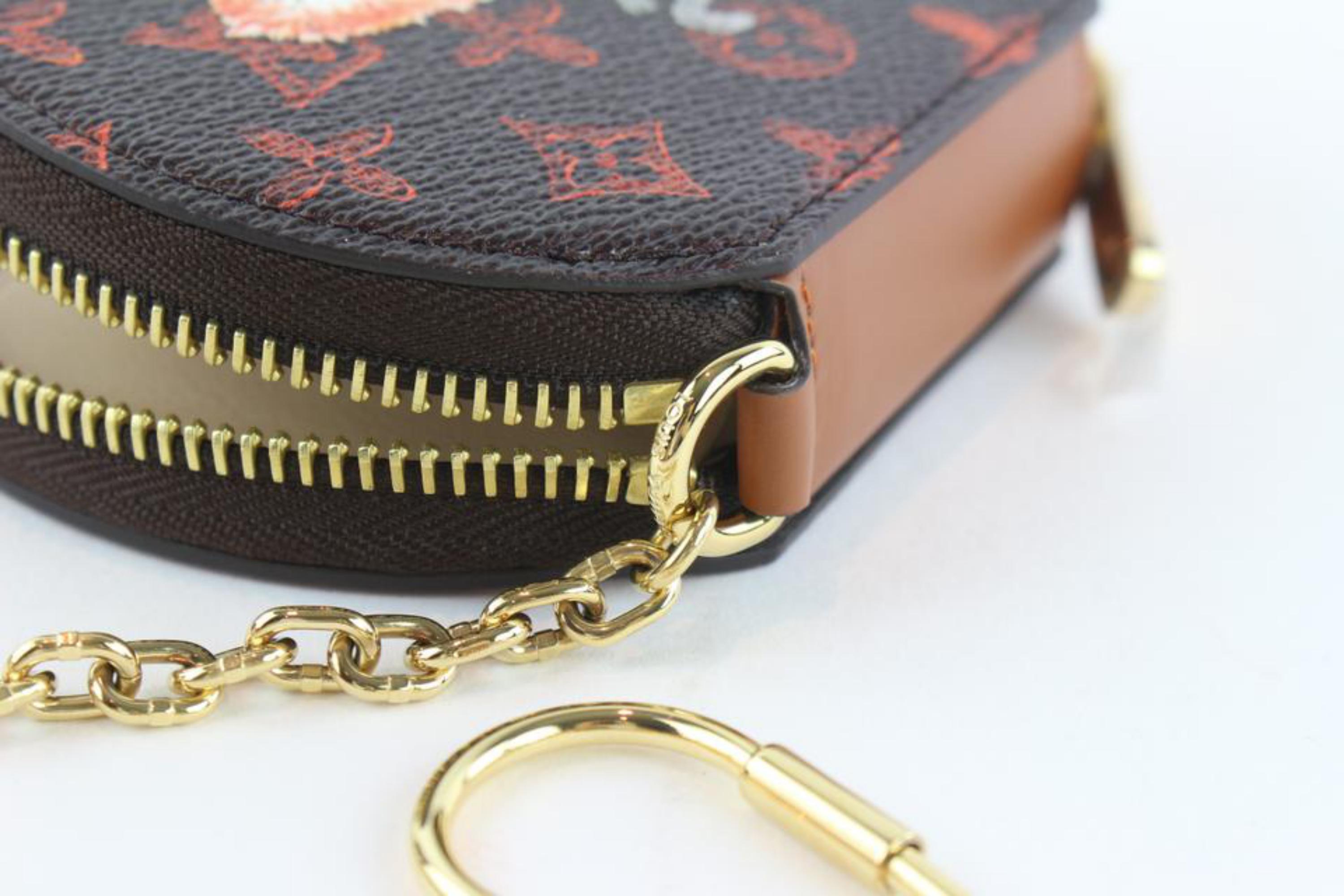 Louis Vuitton Brown (Runway)  Coddington Catogram Micro Boite 7lz1102 Wallet For Sale 1