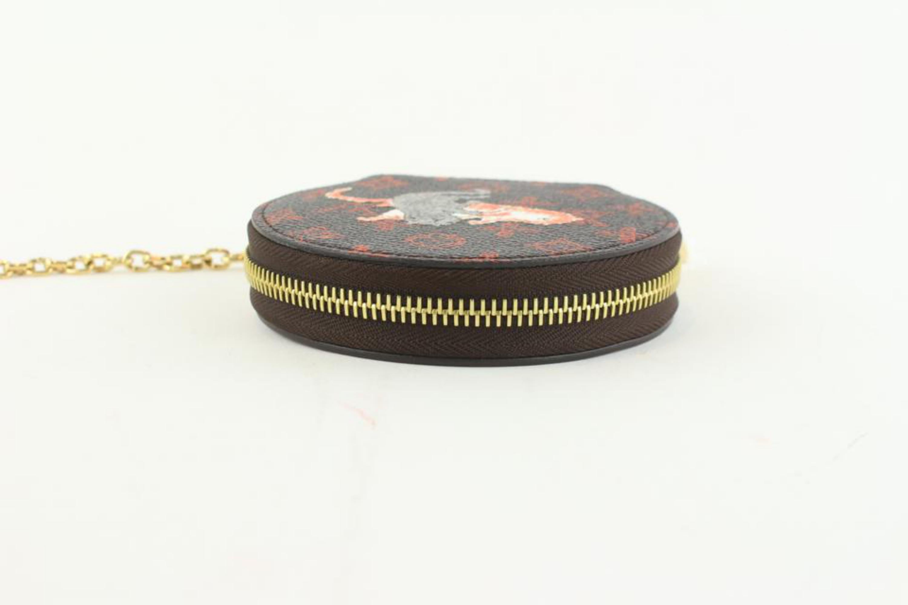 Louis Vuitton Brown (Runway)  Coddington Catogram Micro Boite 7lz1102 Wallet For Sale 2