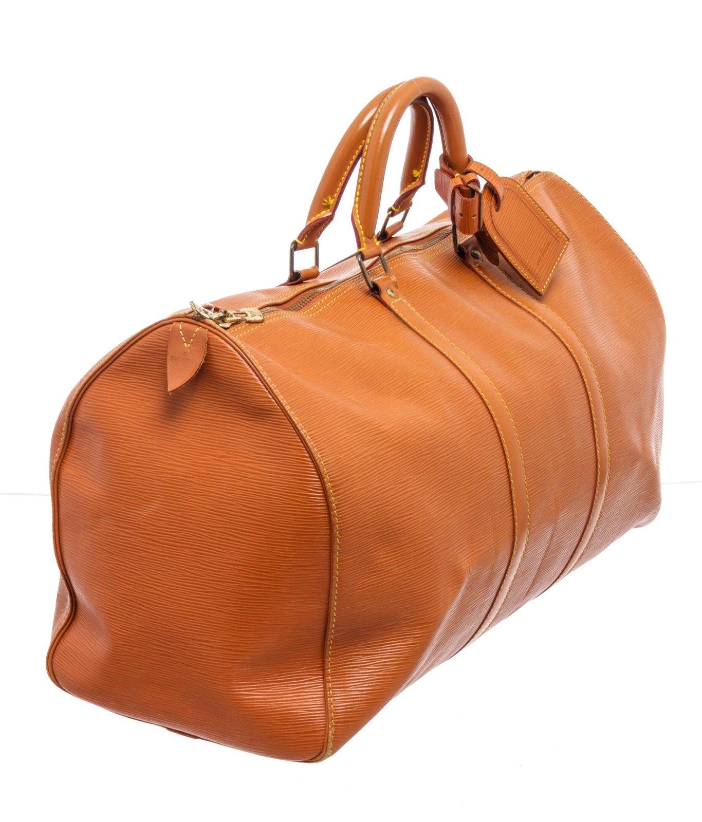Louis Vuitton Brown Siena Epi Leather Keepall 50cm Duffel bag 2