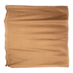Louis Vuitton Brown Silk Monogram Classic Scarf