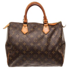Louis Vuitton Brown Speedy 30cm Satchel Bag
