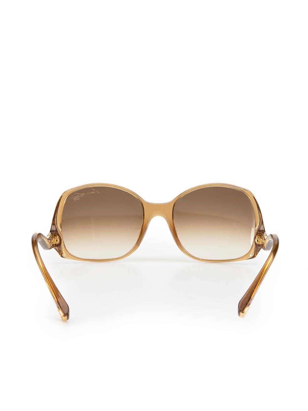 Louis Vuitton Brown Square Glitter Sunglasses In Good Condition In London, GB