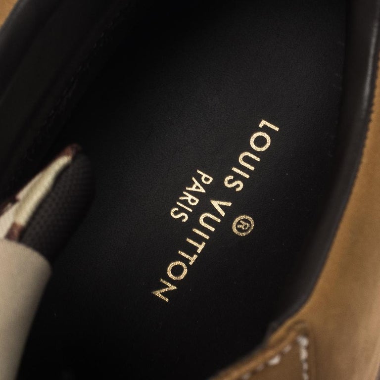 Louis Vuitton Men's Oberkampf Ankle Boots Nubuck with Canvas