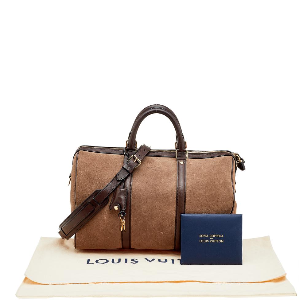 Louis Vuitton Brown Suede and Leather Sofia Coppola SC MM Bag 1