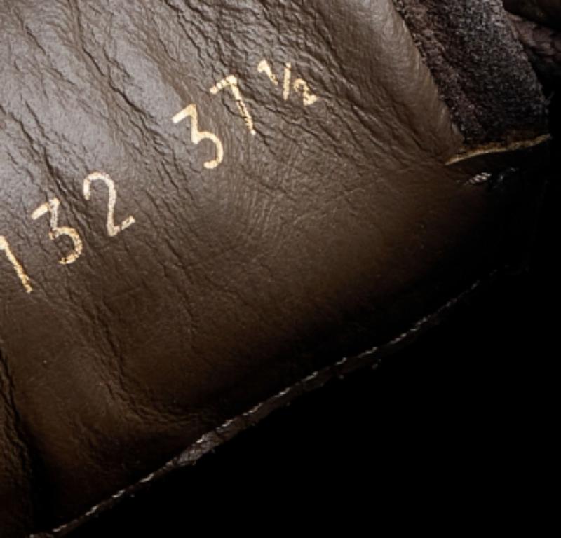 Women's Louis Vuitton Brown Suede And Monogram Satin Low Top Sneakers Size 37.5 For Sale