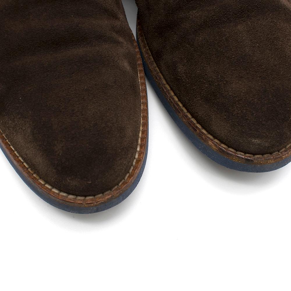 Men's Louis Vuitton Brown Suede Ankle Boots SIZE 10