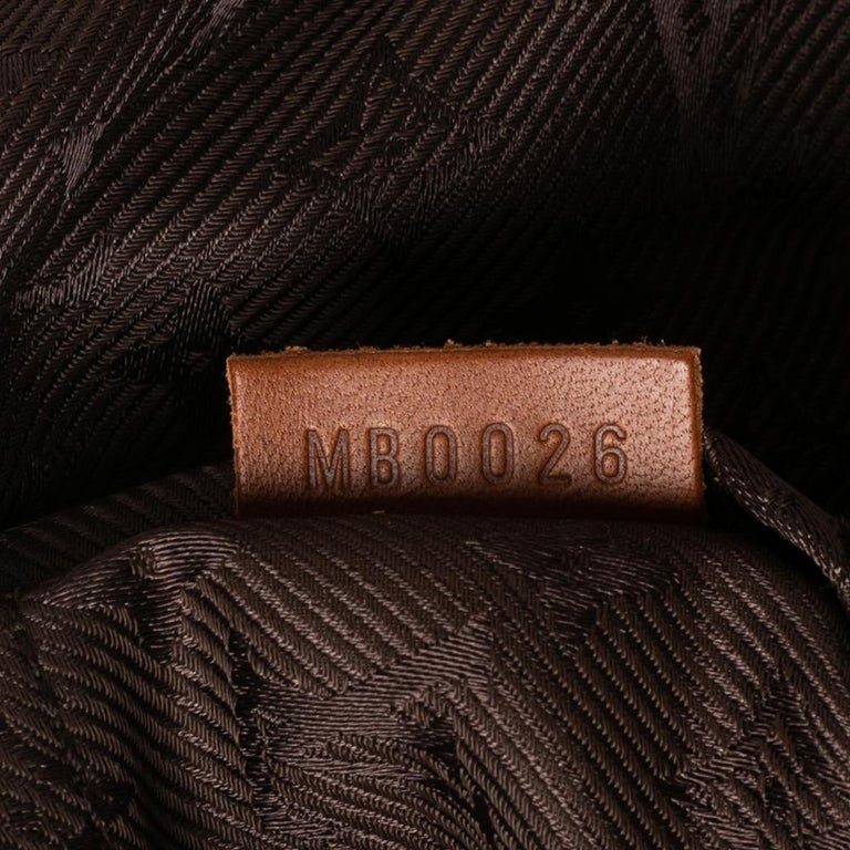Louis Vuitton LOUIS VUITTON Onatah GM Dark Brown Suede Leather