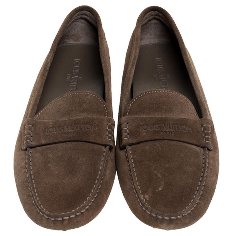 brown louis vuitton loafers