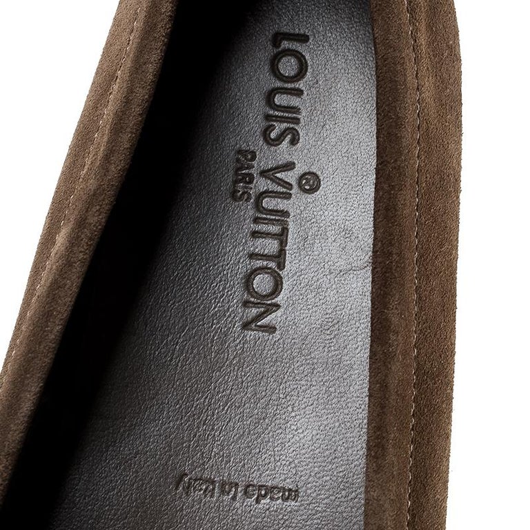 LV 26ss Loafers Camel Brown Suede 657814