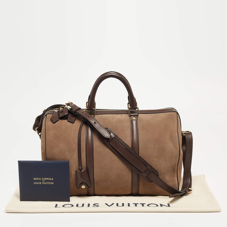 Louis Vuitton Brown Suede Sofia Coppola MM Bag