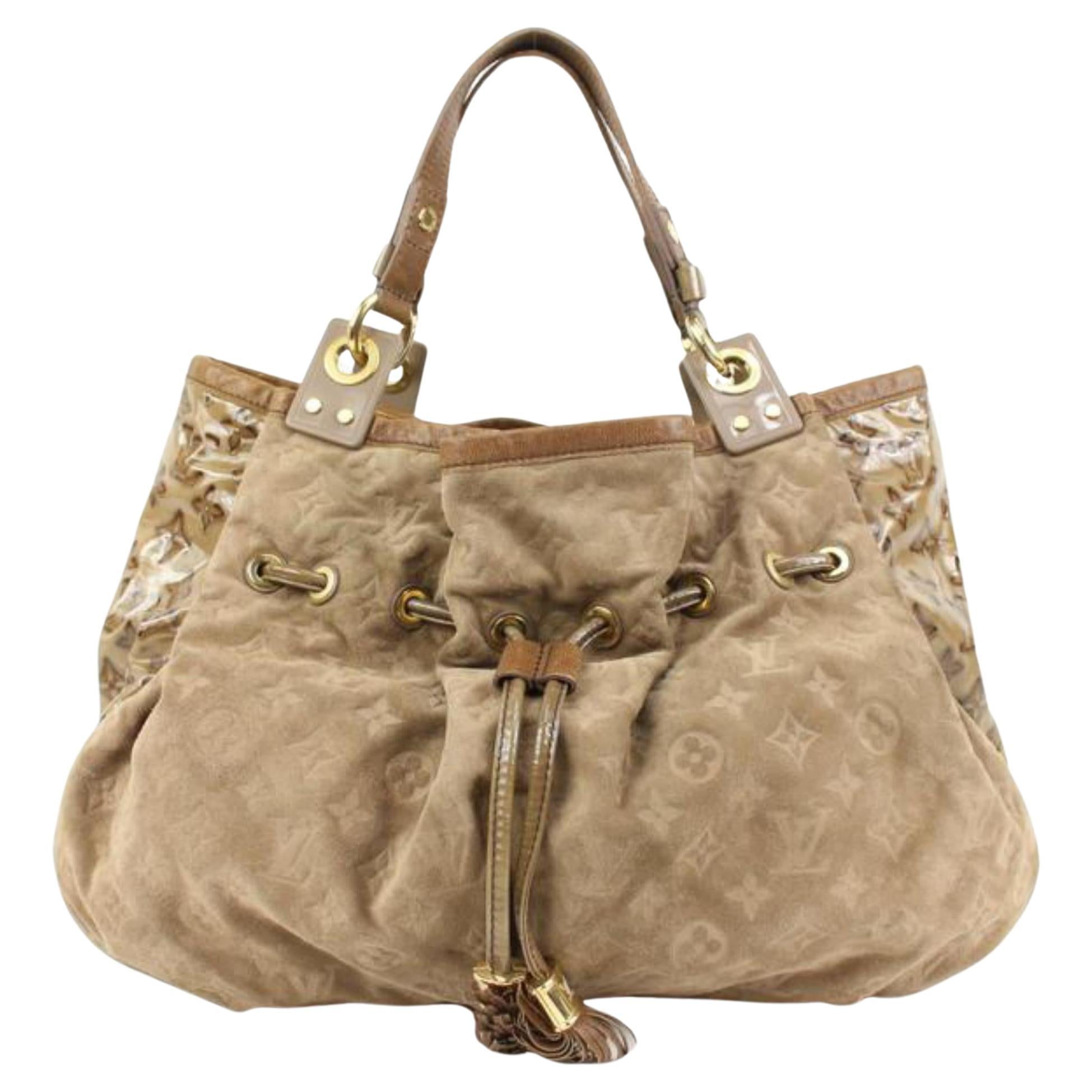 Louis Vuitton Brown Suede x Patent Irene Coco Hobo Bag 67lk322s For Sale