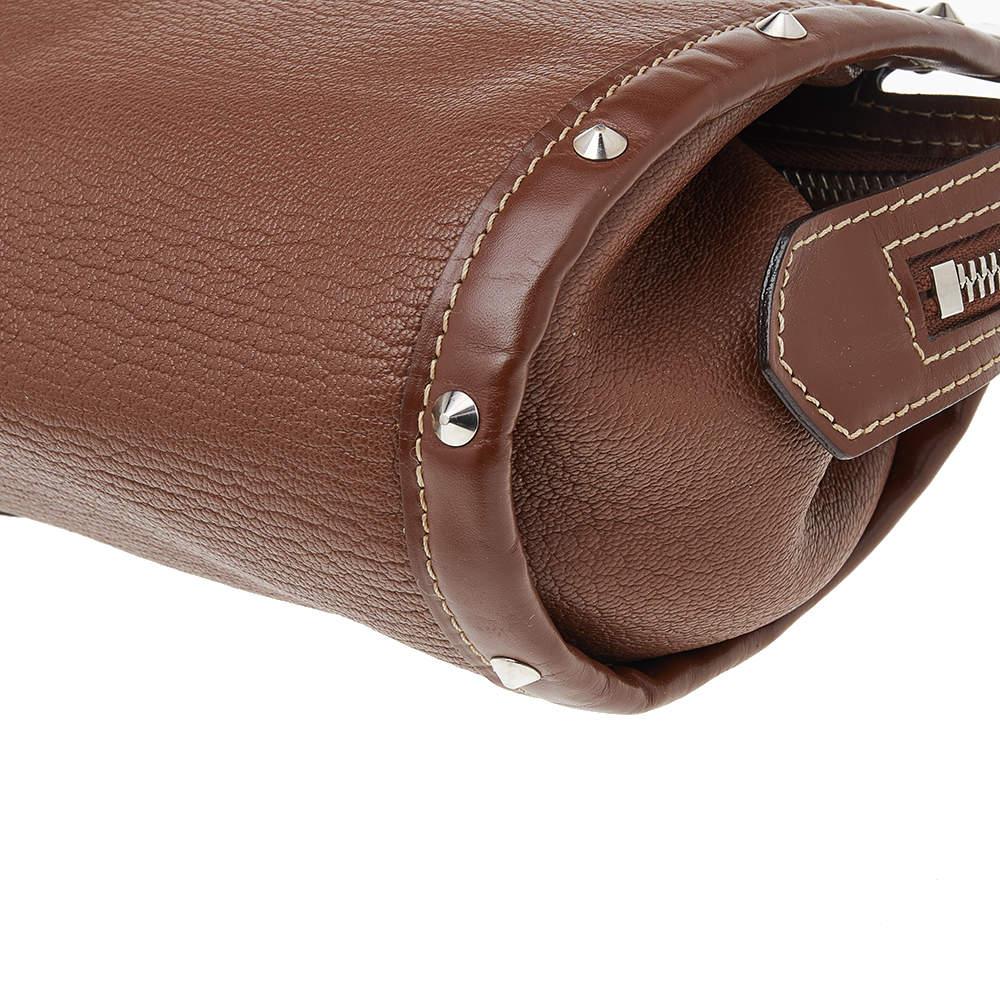Louis Vuitton Brown Suhali Leather L'Epanoui PM Bag For Sale 6