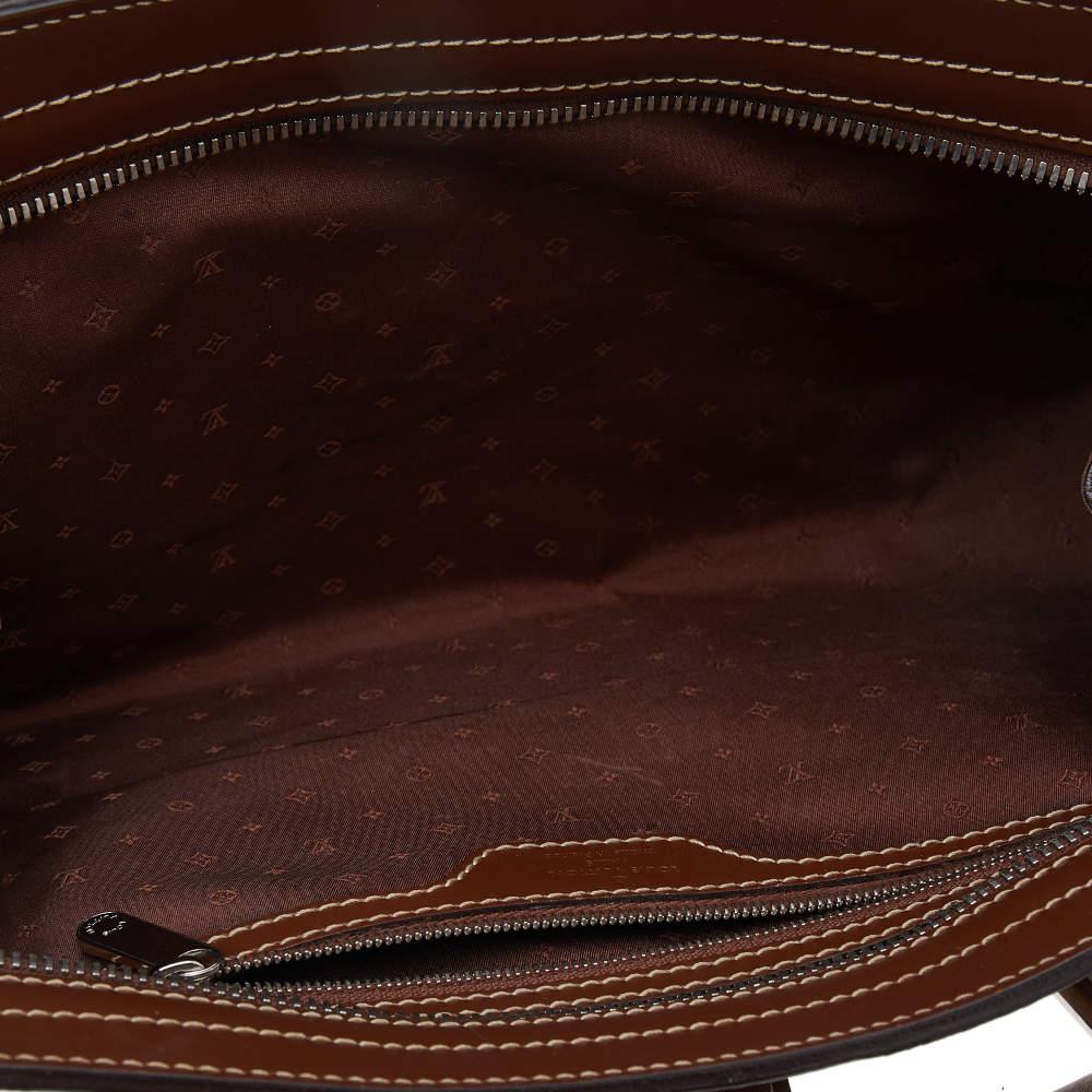Braune Suhali-Ledertasche von Louis Vuitton L'Epanoui PM im Angebot 7
