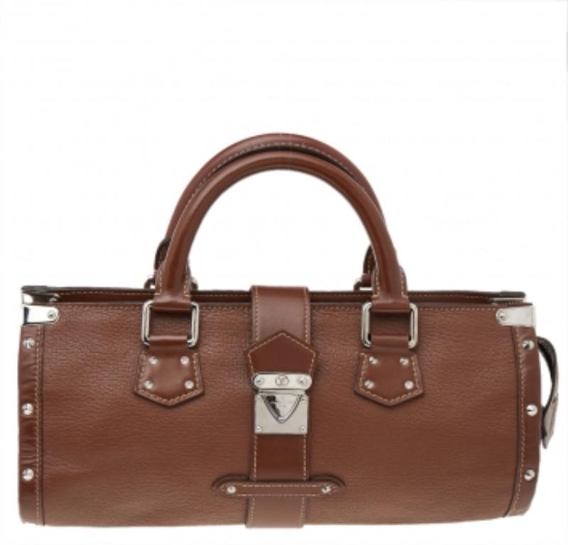 Bolso Louis Vuitton L'Epanoui PM Piel Suhali Marrón 2