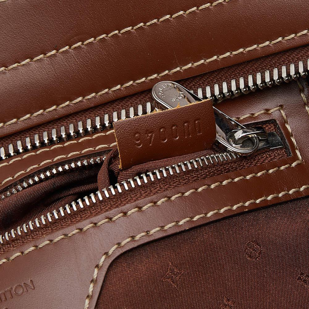 Louis Vuitton Brown Suhali Leather L'Epanoui PM Bag For Sale 3