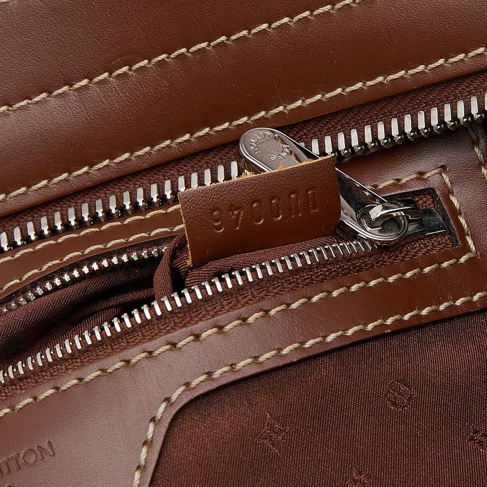 Louis Vuitton Brown Suhali Leather L'Epanoui PM Bag For Sale 4