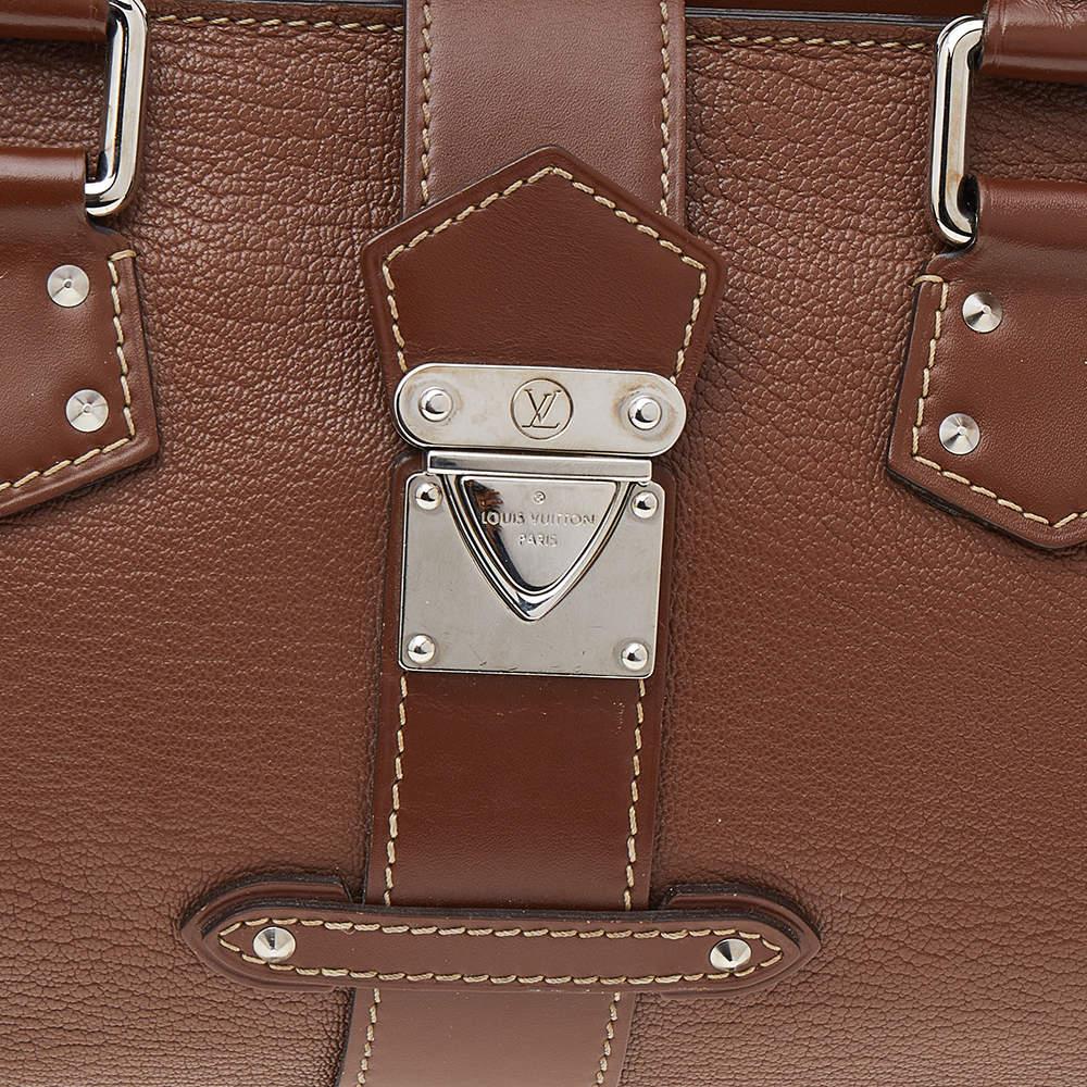 Louis Vuitton Brown Suhali Leather L'Epanoui PM Bag For Sale 4