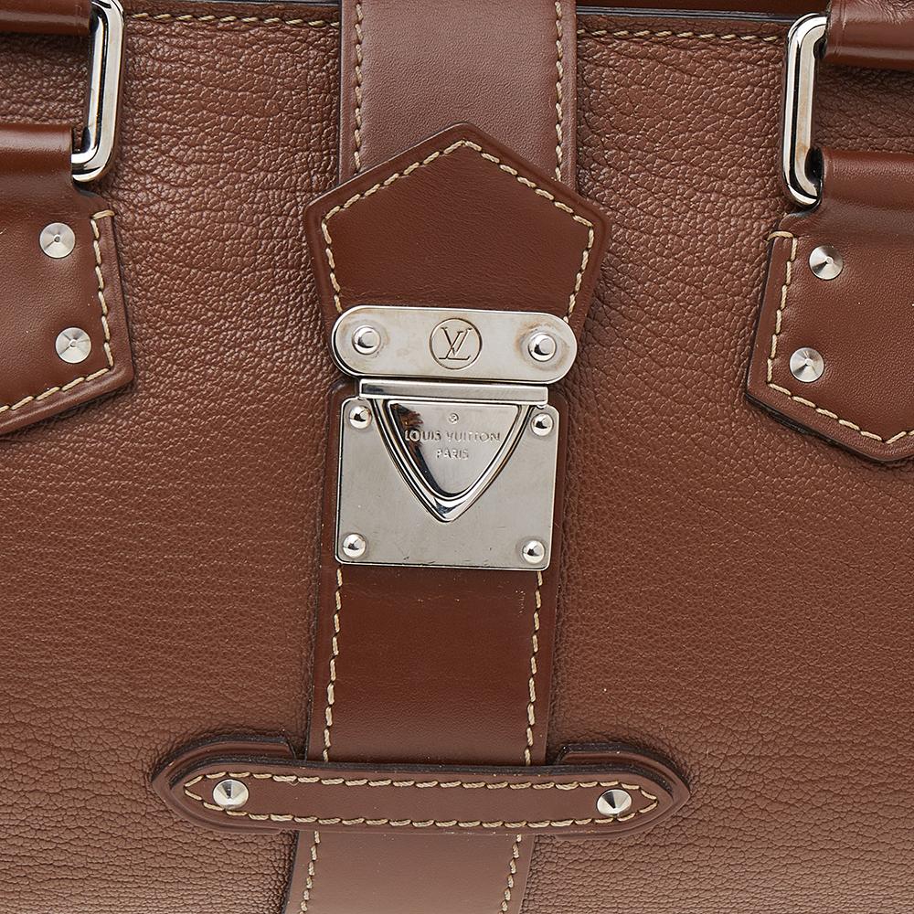 Louis Vuitton Brown Suhali Leather L'Epanoui PM Bag For Sale 5
