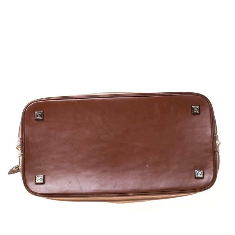Louis Vuitton Brown Suhali Leather Lockit MM Bag 1