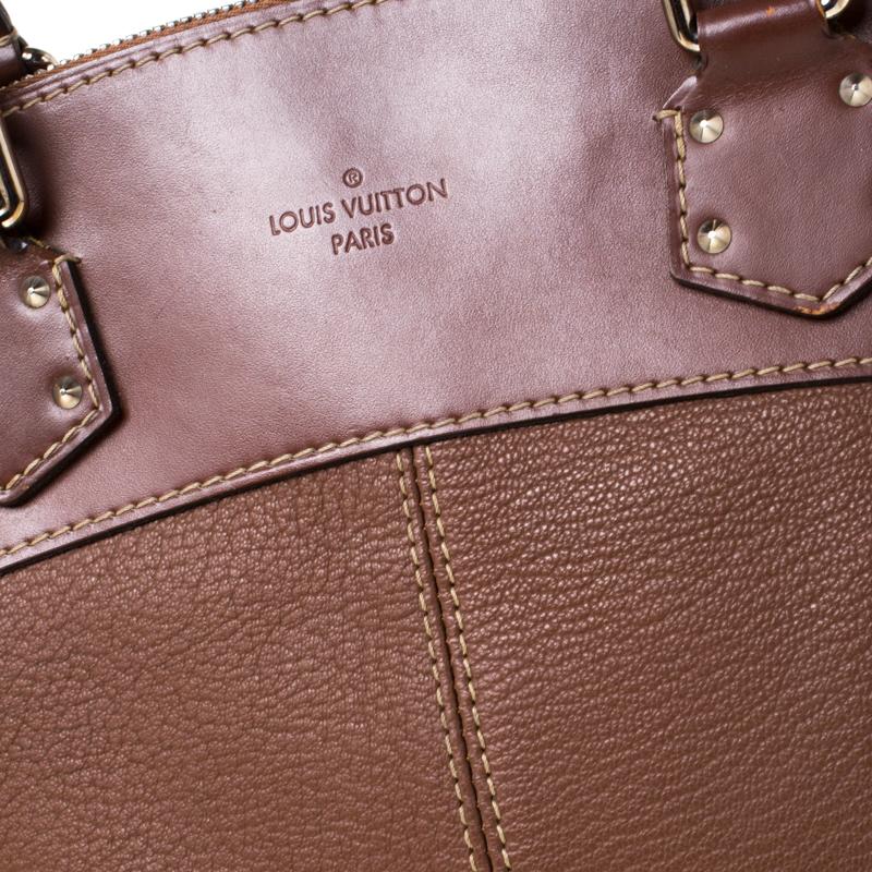 Louis Vuitton Brown Suhali Leather Lockit MM Bag 2