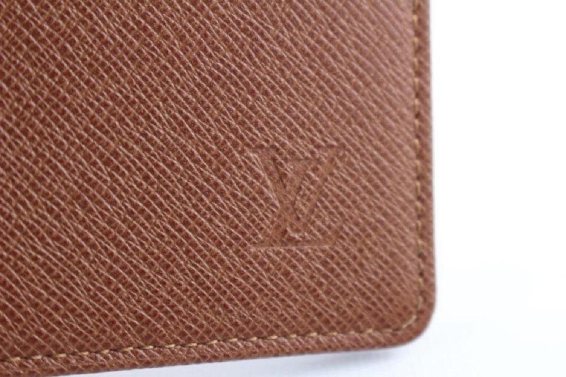 Louis Vuitton Brown Taiga Id Holder Wallet Case 220079 For Sale 1
