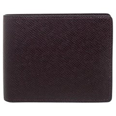 Louis Vuitton Brown Taiga Leather Bifold Wallet