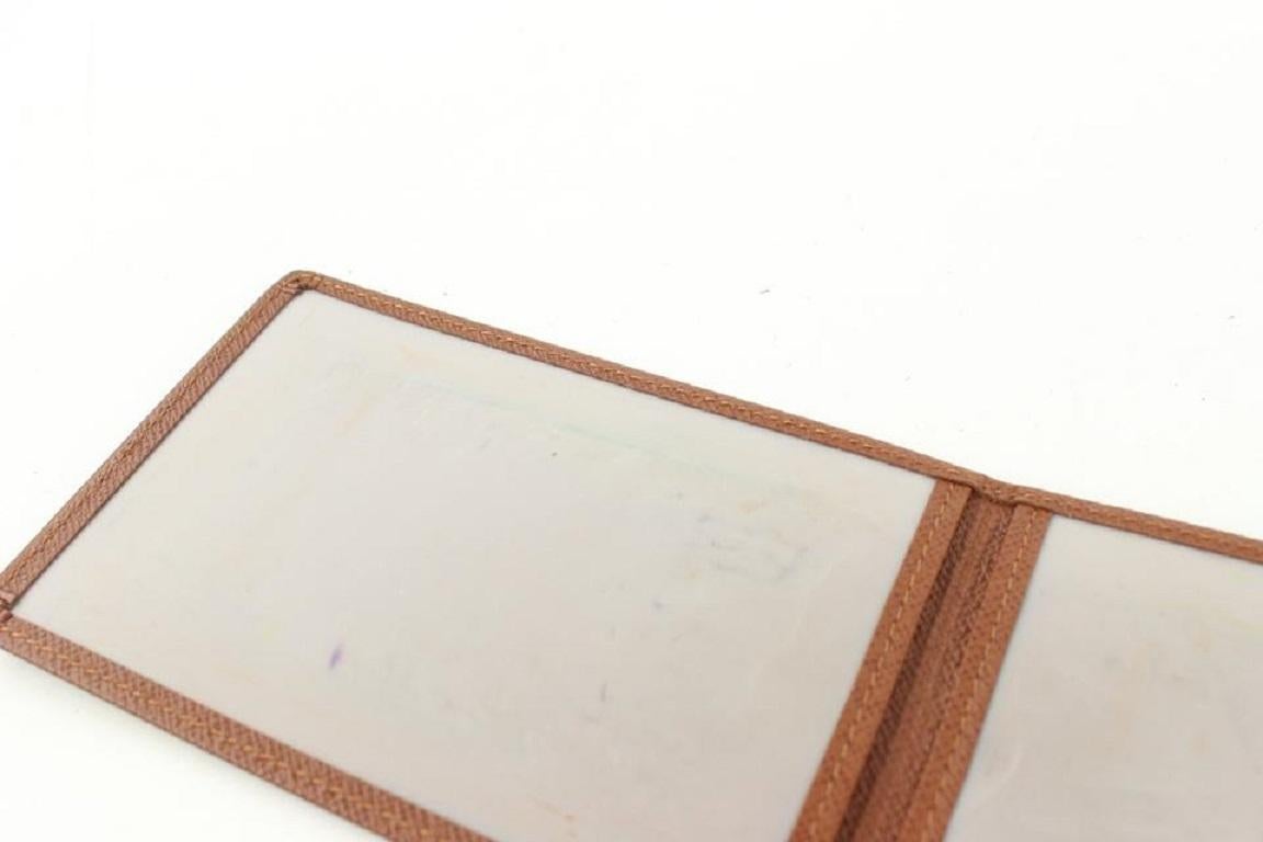 Louis Vuitton Portefeuille porte-cartes ID Cas en cuir marron Taiga 551lvs611 en vente 5