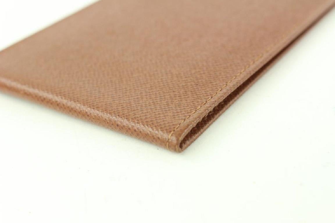 Louis Vuitton Brown Taiga Leather Card Holder ID Cas Wallet 551lvs611 For Sale 2