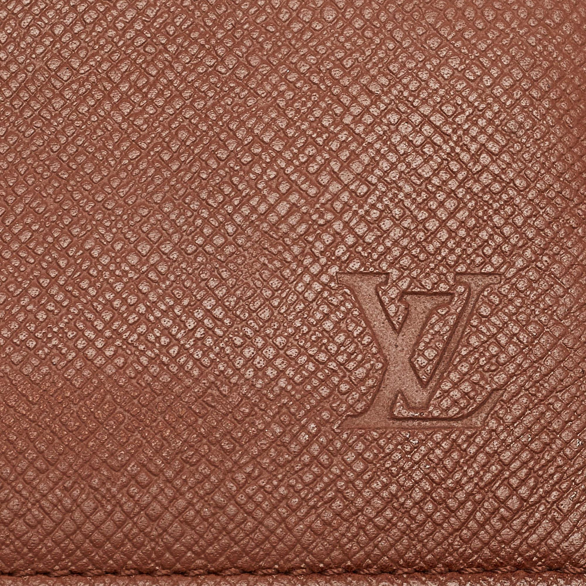 Louis Vuitton Brown Taiga Leather ID Card Holder 1