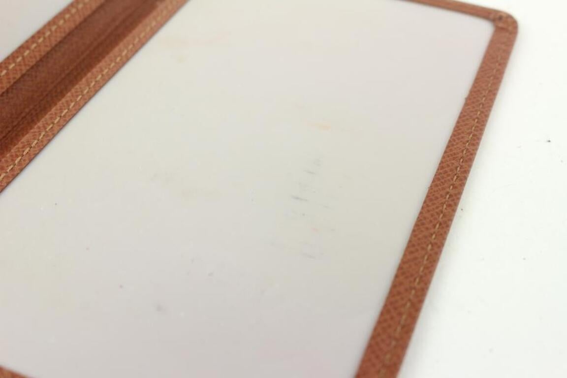 Louis Vuitton Brown Taiga Leather ID Holder Card Case Wallet 513lvs68 7