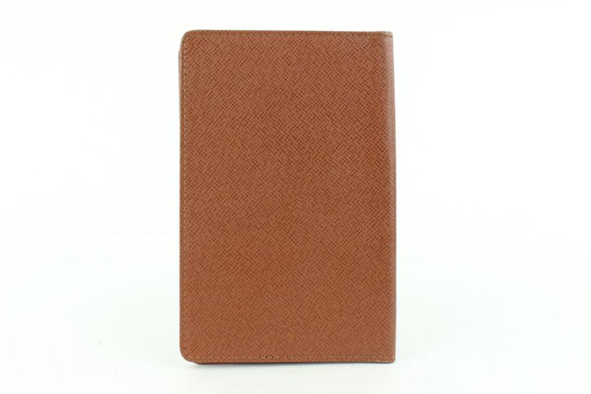Louis Vuitton Brown Taiga Leather ID Holder Card Case Wallet 513lvs68 For Sale 2