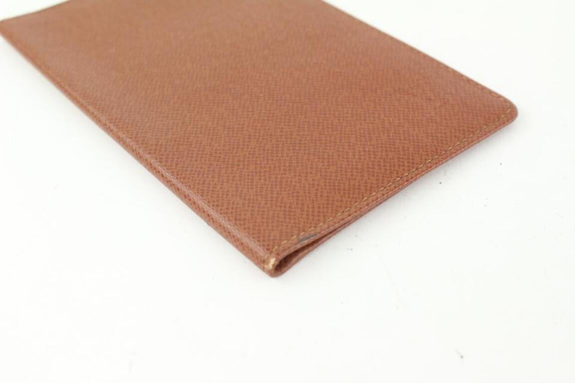 Louis Vuitton Brown Taiga Leather ID Holder Card Case Wallet 513lvs68 For Sale 4