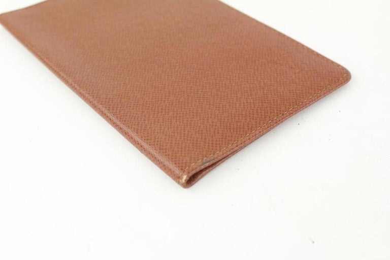 Louis Vuitton Brown Leather Card Holder ID Wallet Case 73lk33s For Sale at  1stDibs