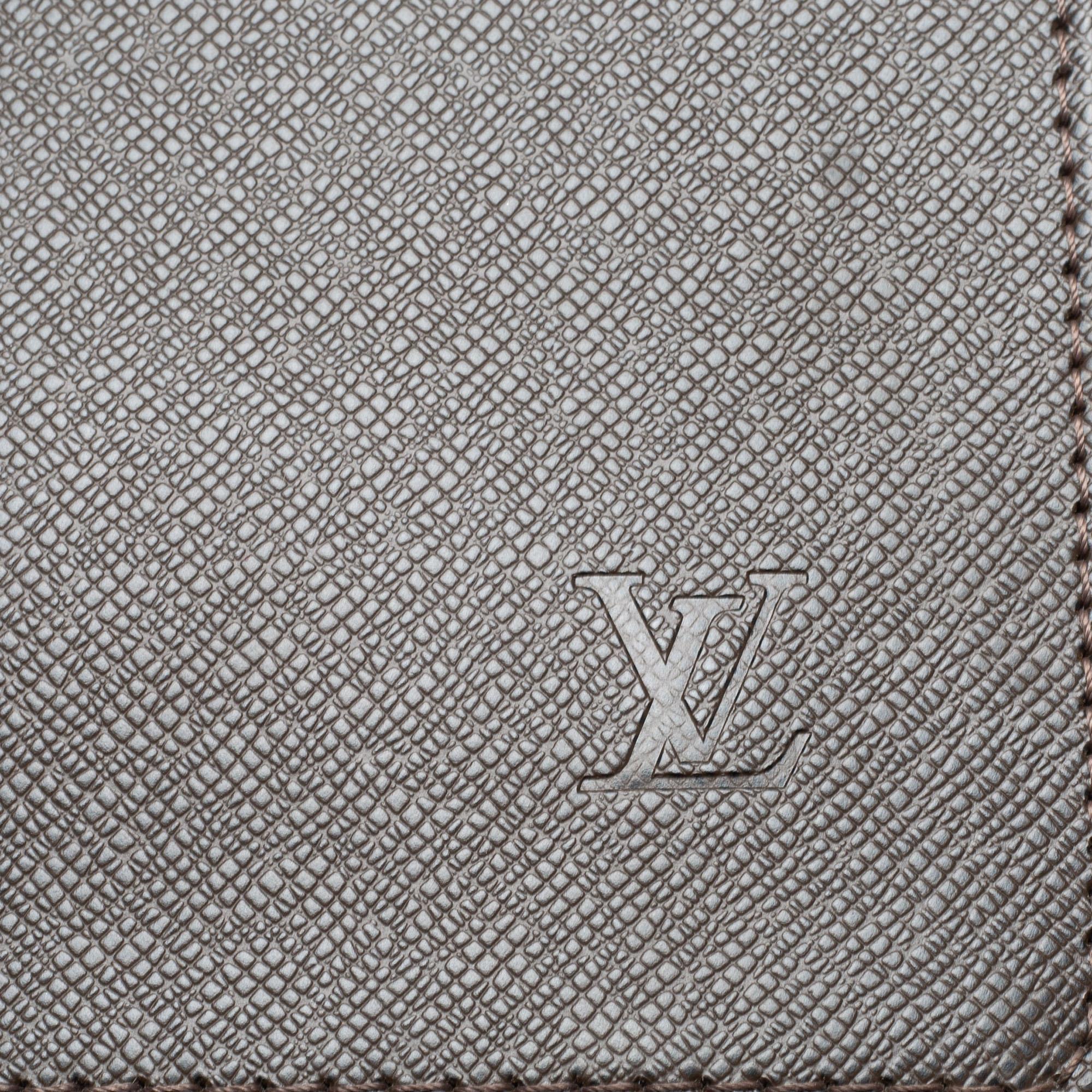 Louis Vuitton Brown Taiga Leather Lozan Briefcase 6