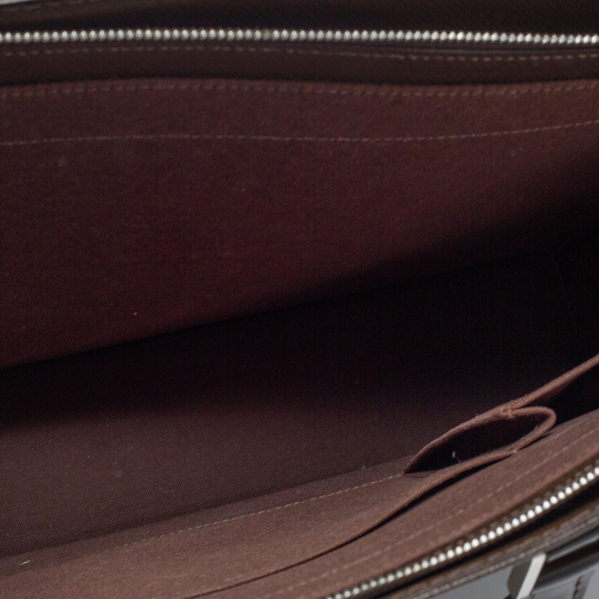 Louis Vuitton Brown Taiga Leather Lozan Briefcase 4