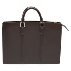 Louis Vuitton Brown Taiga Leather Lozan Briefcase