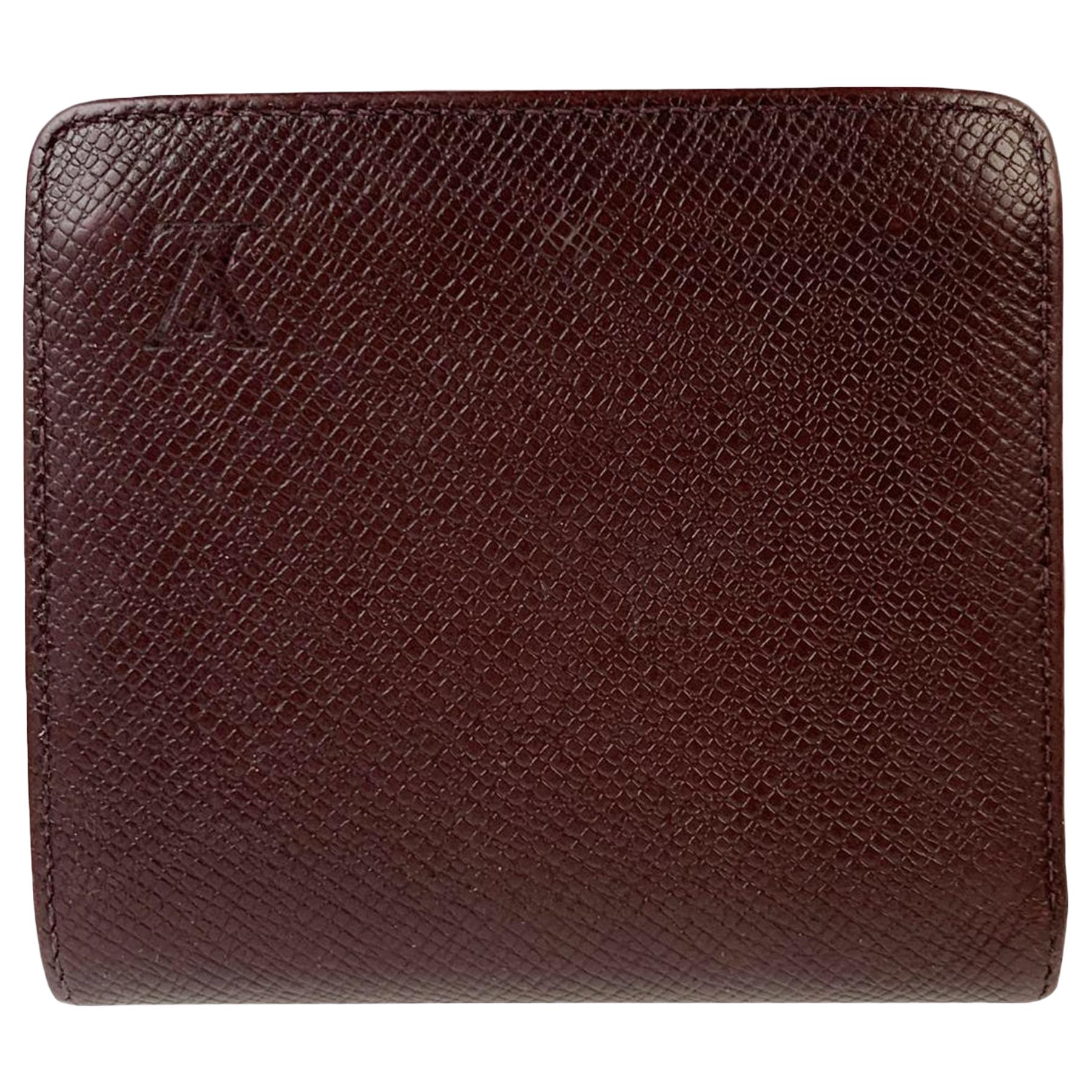 Louis Vuitton Brown Taiga Leather Porte Billets Bifold Wallet