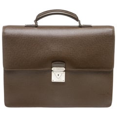 Louis Vuitton Brown Taiga Leather Robusto Briefcase Bag