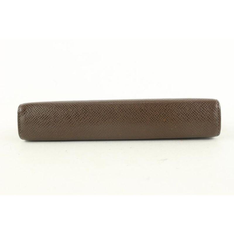 Louis Vuitton Brown Taiga Leather Small Ring Agenda PM Diary Cover 651lvs617  For Sale 4