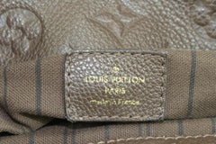 Louis Vuitton Brown Terre Leather Monogram Empreinte Artsy MM Hobo Bag 26lu712s