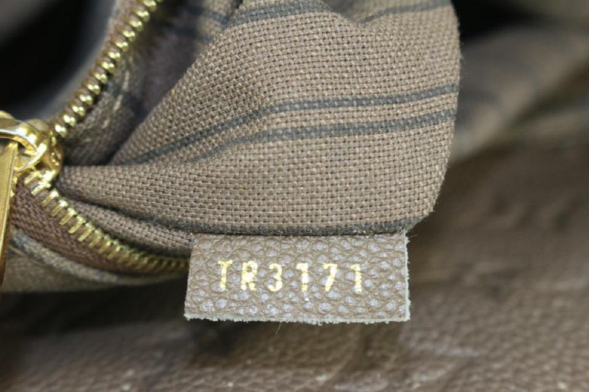 Women's Louis Vuitton Brown Terre Leather Monogram Empreinte Artsy MM Hobo Bag 62lvs723