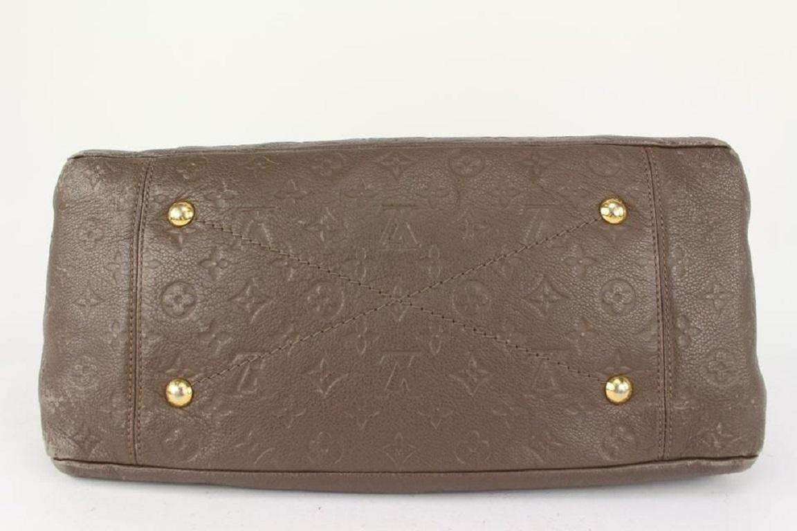 Louis Vuitton Brown Terre Leather Monogram Empreinte Artsy MM Hobo Bag 62lvs723 2