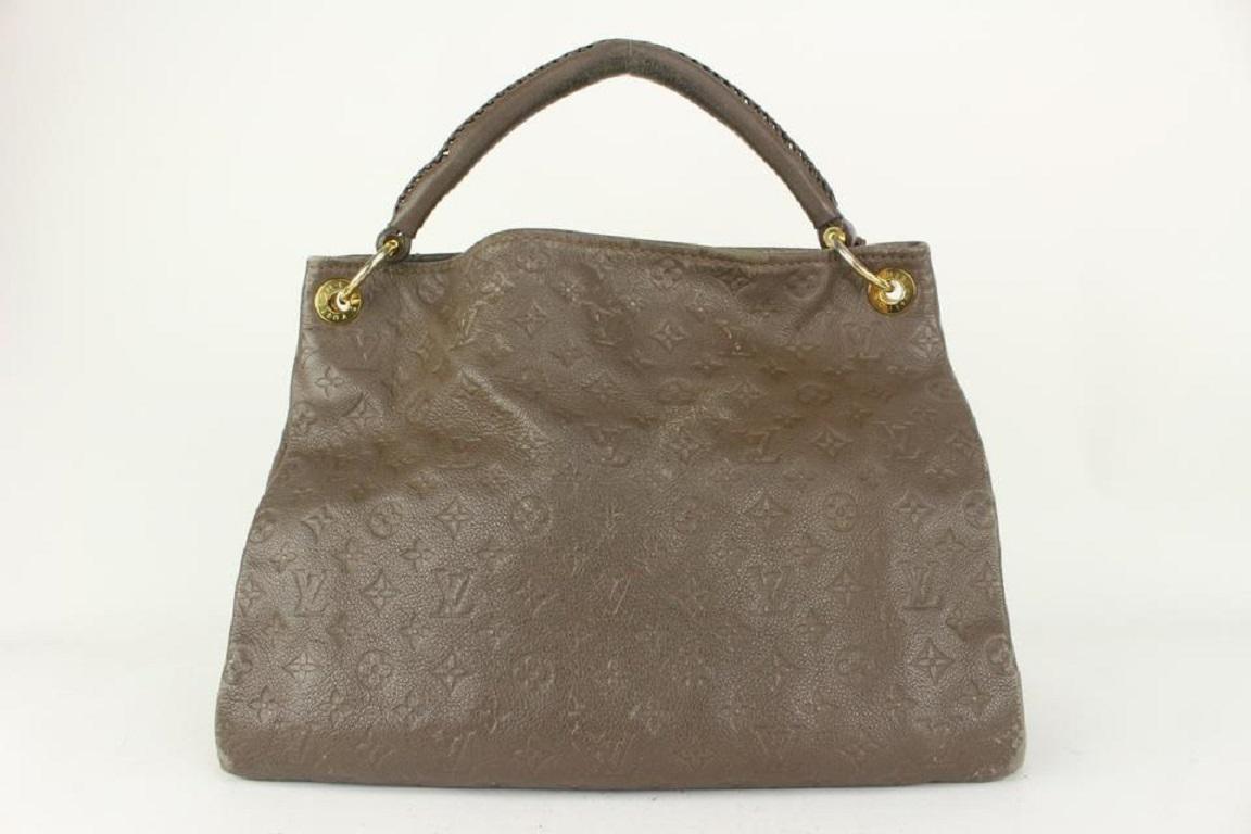 Louis Vuitton Brown Terre Leather Monogram Empreinte Artsy MM Hobo Bag 62lvs723 3
