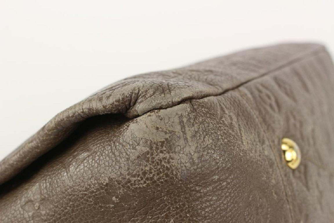 Louis Vuitton Brown Terre Leather Monogram Empreinte Artsy MM Hobo Bag 62lvs723 4